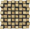 A 3D acoustic panel with a wood grain finish and a black backing. Náhľad obrázku produktu