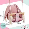 Love Gifts® Babyschaukel aus Holz hochwertig und geeignet Produktbild-Vorschau 3