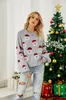 Pull de Noël ASKSA Femme Sweatshirt col rond Pull de Noël Voir les images du produit 2