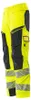 Pantalon avec poches genouillères Hi-vis Jaune/Bleu noir, Voir les images du produit 2
