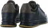 Two views of the back of black and brown K-Swiss shoes. Podgląd zdjęcia produktu