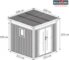 Rockford Gerätehaus Metall Geräteschuppen 230 x 230 cm Produktbild-Vorschau 3