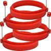 Silikon-Eierringe, 10,2 cm, antihaft, Spiegelei, Produktbild-Vorschau 1
