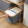 INF Faltbarer Wäschekorb mit Deckel, Beige S Produktbild-Vorschau 4