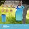 Skandika Campingdecke Liva Sherpa Meerblau | 4-in-1 Outdoor Produktbild-Vorschau 6
