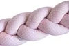 400 cm ROSA Geflochtenes Kissen Zierkissen Dekokissen Bettschlange Bettumrandung Zugluftstopper Produktbild-Vorschau