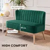 HOMCOM Sofa 2-Sitzer Stoffsofa Couch Polstersofa Loungesofa Produktbild-Vorschau 4