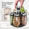 Gewürzgläser Gewürzregal, 360° Rund Gewürzkarussell Drehbar Produktbild-Vorschau 3