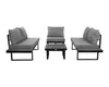 greemotion Gartenlounge-Set Pisa Lounge-Set Schwarz-Holz / Produktbild-Vorschau 8