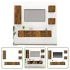 The Living Store 5-tlg. TV-Schrank-Set Räuchereiche Produktbild-Vorschau 10