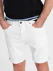 Ombre Clothing Pantaloncini di tela da uomo Malaki bianco L Anteprima dell’immagine prodotto 1