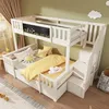Etagenbett für 3 Kinder 90x200 & 140x200 cm ,mit Produktbild-Vorschau 10
