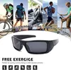 Superdunkle, polarisierte Sonnenbrille mit schwarzen Produktbild-Vorschau 5
