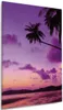 Wallario Premium Leinwandbild Sonnenuntergang unter Palmen  Produktbild-Vorschau 1