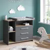 Vicco Wickelkommode Oskar, 113 x 93 cm mit 3 Schubladen, Produktbild-Vorschau 1
