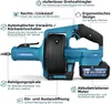 A diagram of a blue and black pipe cleaning machine with various features labeled in German. Podgląd zdjęcia produktu