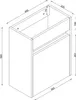 VDD – Mobile da bagno – Mobile da bagno con lavabo – Mobile Anteprima dell’immagine prodotto 7