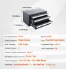 A diagram showing a three-drawer organizer with dimensions and specifications. Anteprima dell’immagine prodotto