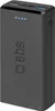 A black power bank with the SBS logo on the front. Náhľad obrázku produktu