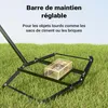 Wiltec Herse de Nivellement de prairie Noire 190 x 98 cm Voir les images du produit 5