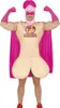 Superhelden Abenteuerfigur Maske Umhang Kapuze Kostüm Pink Produktbild-Vorschau 9