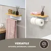Portarotolo da cucina eluno con ripiano in bambù per Anteprima dell’immagine prodotto 6