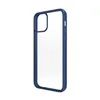 A clear phone case with a blue frame is shown against a white background. Anteprima dell’immagine prodotto