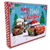 A Disney Pixar Cars themed advent calendar with characters Mater and Lightning McQueen dressed in winter attire. Produktbild-Vorschau