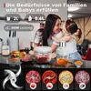 Bear 0.6L+2L Zerkleinerer Glas, 2 Geschwindigkeitsstufen, Produktbild-Vorschau 4