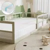 Bodenbett aus Metall Vitalispa Minno Greige 90x200 mit Produktbild-Vorschau 4