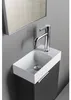 Sapho PICCOLINO wastafel van gietmarmer, 30,8x17 cm, met Productafbeelding-voorbeeld 2