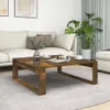 vidaXL Konferenčný stolík Smoked Oak 100x100x35 cm Náhľad obrázku produktu 2