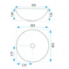Rea Aufsatzwaschbecken Stella Round White Gold Produktbild-Vorschau 6