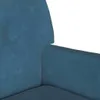 vidaXL Banc Chesterfield Blau 112 x 65,5 x 75 cm Samt Voir les images du produit 7