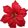Weihnachtsstern Samt - Blume auf Clip 16cm rot Produktbild-Vorschau 1