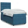 Boxspringbett mit Matratze Dunkelblau 90x200 cm Samt Produktbild-Vorschau 2