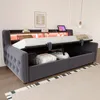 Łóżko tapicerowane Merax sofa rozkładana 90x200cm z Podgląd zdjęcia produktu 3