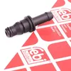 A black plastic connector part is shown on a white background with red and white branding. Produktbild-Vorschau