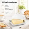 Porcelanowa maselniczka biała 16x13x6 cm Podgląd zdjęcia produktu 9