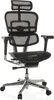 A black ergonomic office chair with a headrest and adjustable armrests is shown against a white background. Produktbild-Vorschau