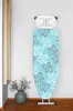 An ironing board cover with a floral pattern is displayed upright against a light gray wall. Náhled obrázku produktu