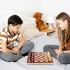 3-in-1 Holzspiel – Schach, Dame & Backgammon – Klappbares Produktbild-Vorschau 6