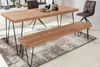 Panca Wohnling in legno massiccio di acacia 160 x 40 x 45 Anteprima dell’immagine prodotto 8