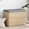 vidaXL Úložná lavice Sonoma dub 62 x 42 x 45 cm Materiál na Náhled obrázku produktu 2