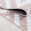Kurzflor Teppich Wohnzimmer Pink 200x290 Rechteck Produktbild-Vorschau 5