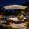 Parasol COSTWAY 250 cm z podstawą, oświetleniem LED i Podgląd zdjęcia produktu 2