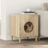 vidaXL Katzenhaus Sonoma 42,5 x 40 x 53 cm Holzwerkstoff Produktbild-Vorschau 2