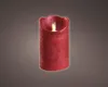 Lumineo LED Flackerkerze Indoor weihnachtsrot 7,5x 12,5 cm Produktbild-Vorschau 3