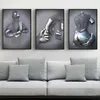 3D Wanddecoratie, metalen sculptuur, romantisch paar, 3 Productafbeelding-voorbeeld 2
