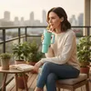 Any Morning SI2440217 Tazza thermos 1200 ml verde mare, Anteprima dell’immagine prodotto 3